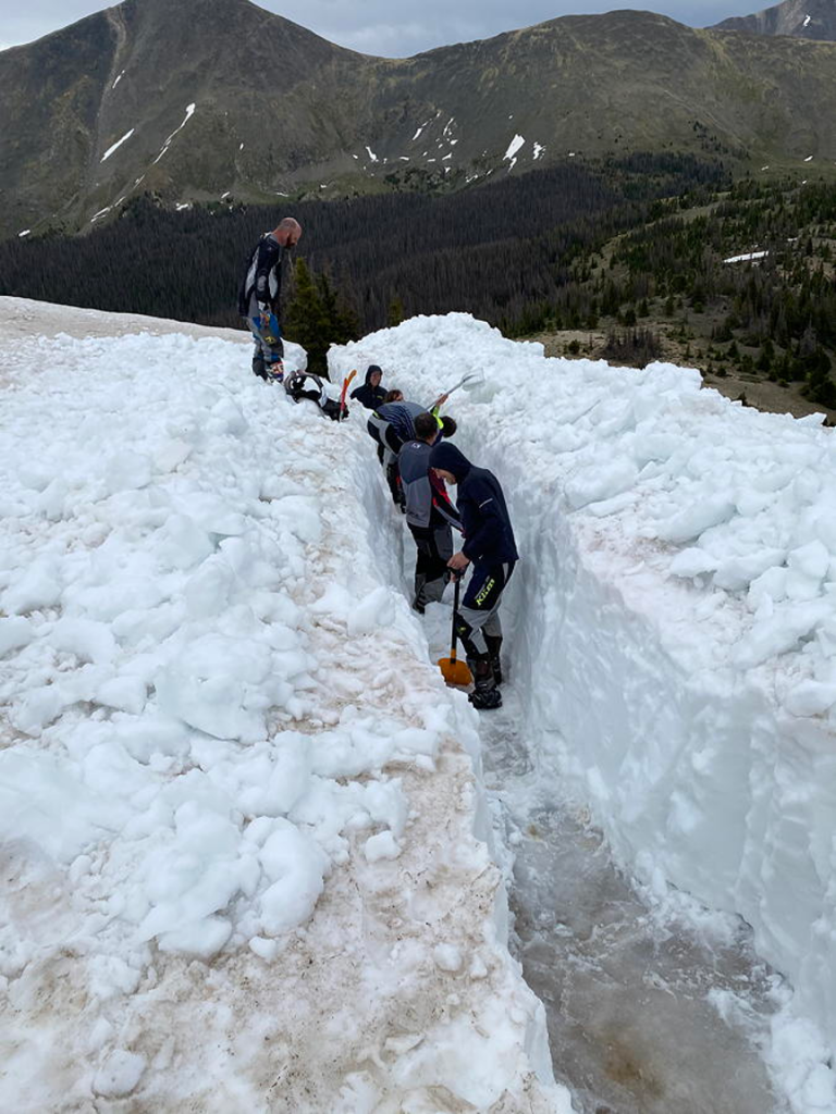 Motorcycle Trail Riders clear snow and open popular trail June 29, 2020