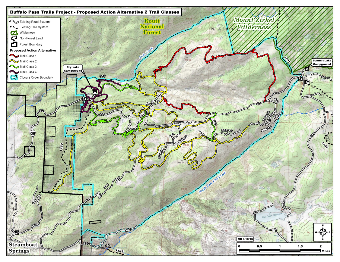 Map: Buffalo Pass Trails Project