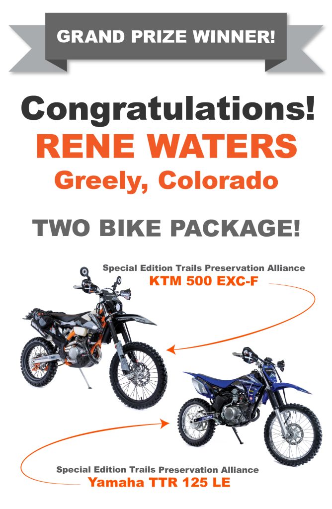 Congratulations Rene Waters - Grand Prize Winner!