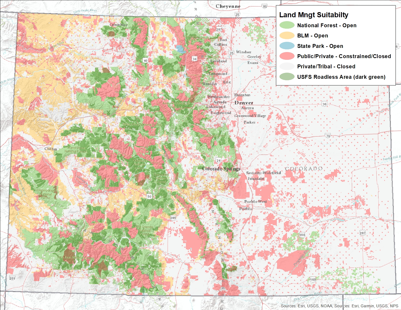 Land Management Suitability Map