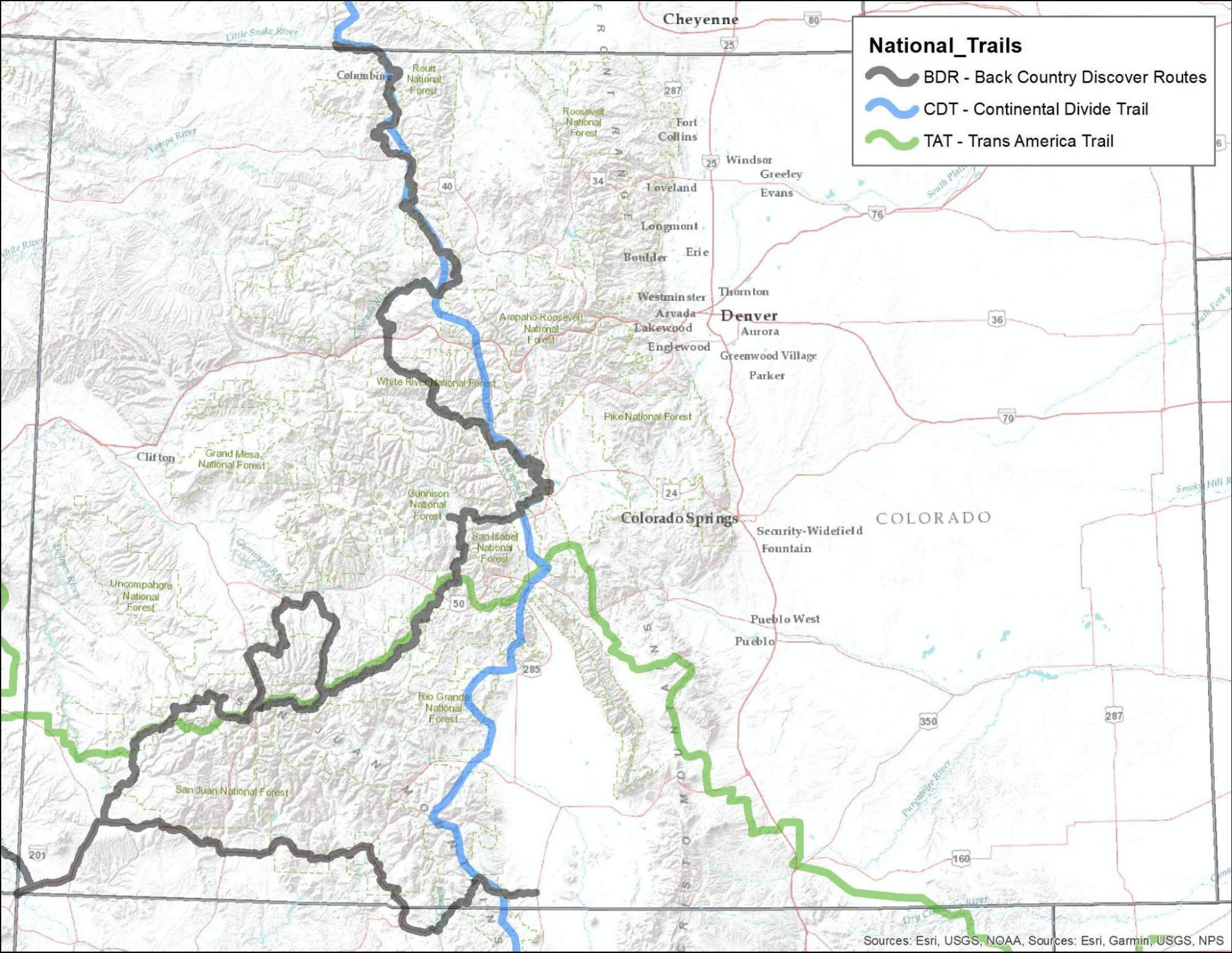 Off-Highway Motorcycle Trails Map